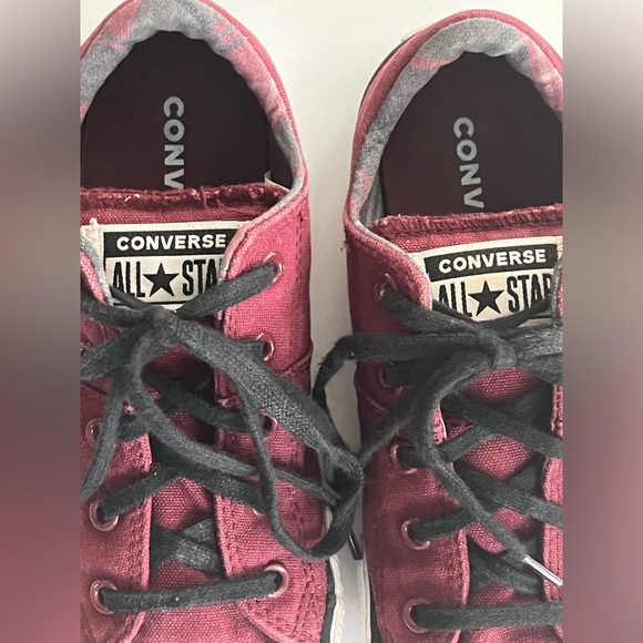 CONVERSE JUNIORS SIZE 2–CLEAN & COOL-BURGUNDY—KIDS UNISEX SZ 2 - Picture 6 of 16